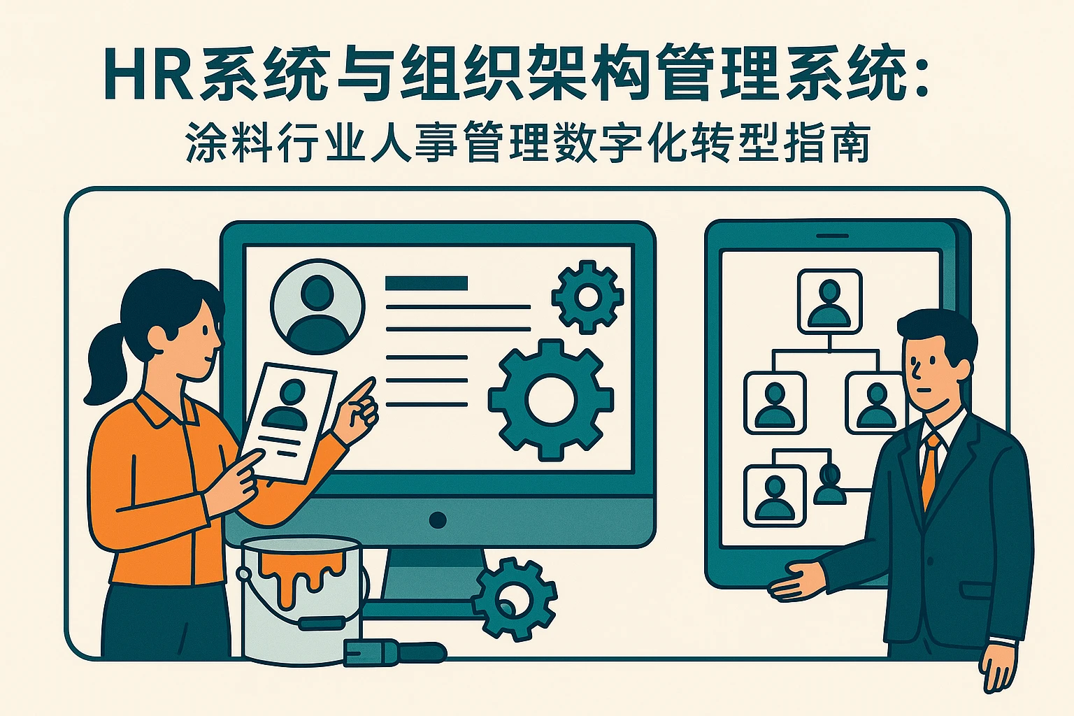 HR系统与组织架构管理系统：涂料行业人事管理数字化转型指南