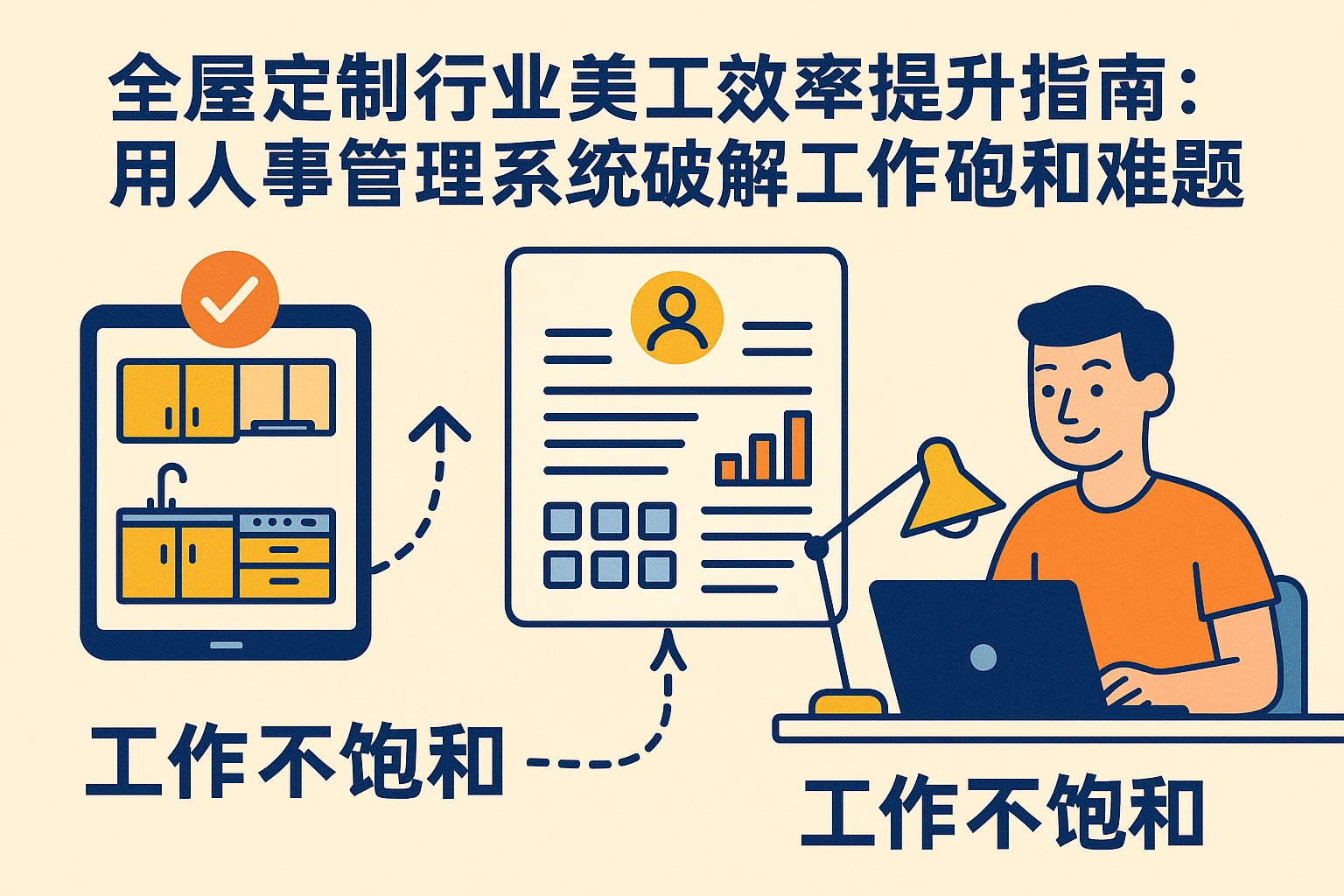 全屋定制行业美工效率提升指南：用人事管理系统破解工作不饱和难题