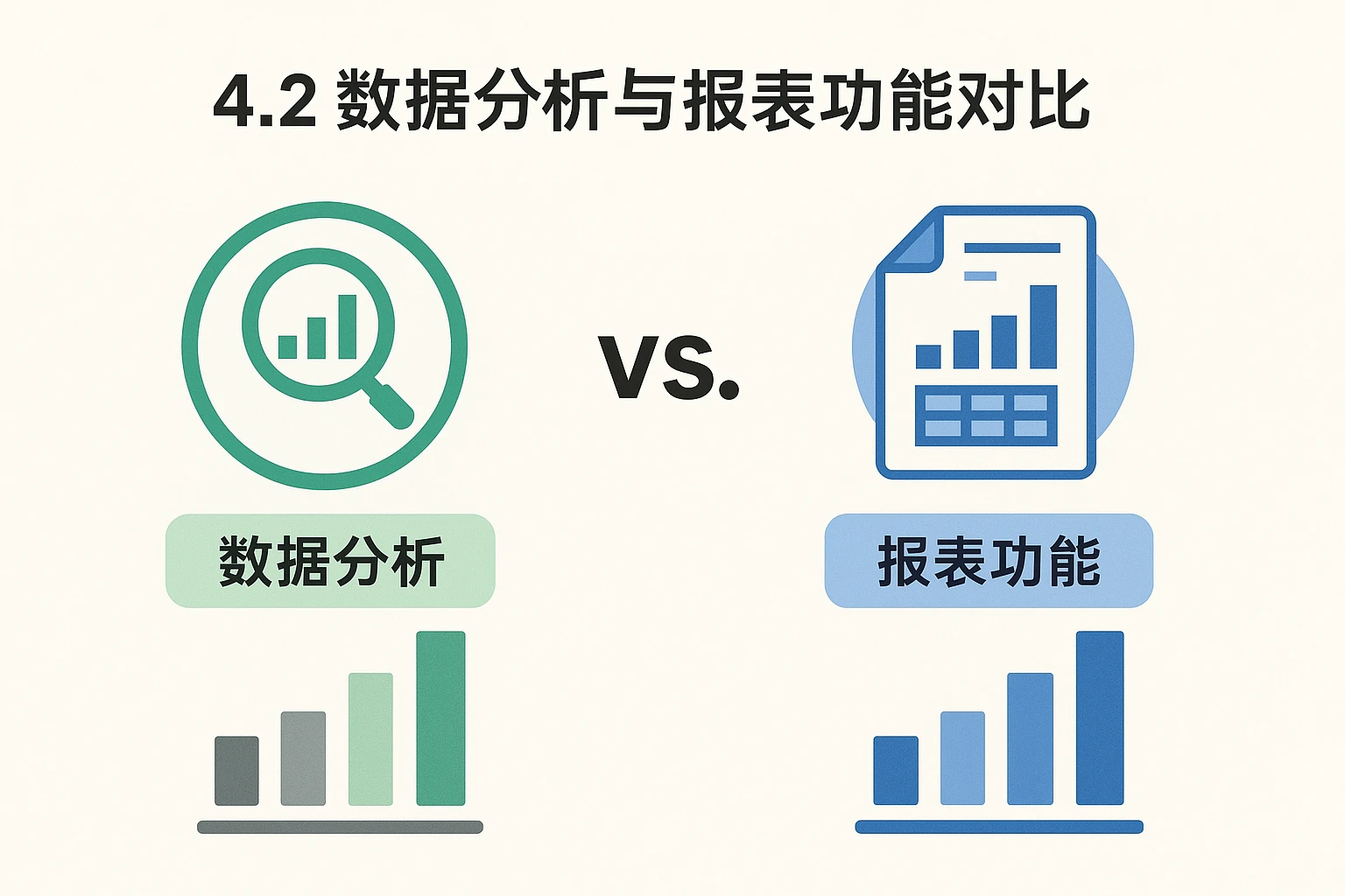 4.2 数据分析与报表功能对比