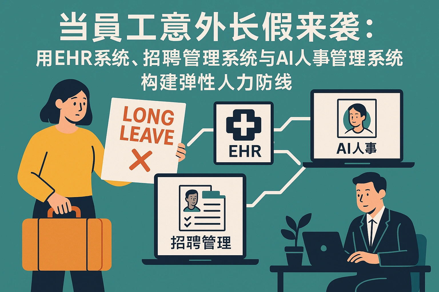当员工意外长假来袭:用EHR系统、招聘管理系统与AI人事管理系统构建弹性人力防线