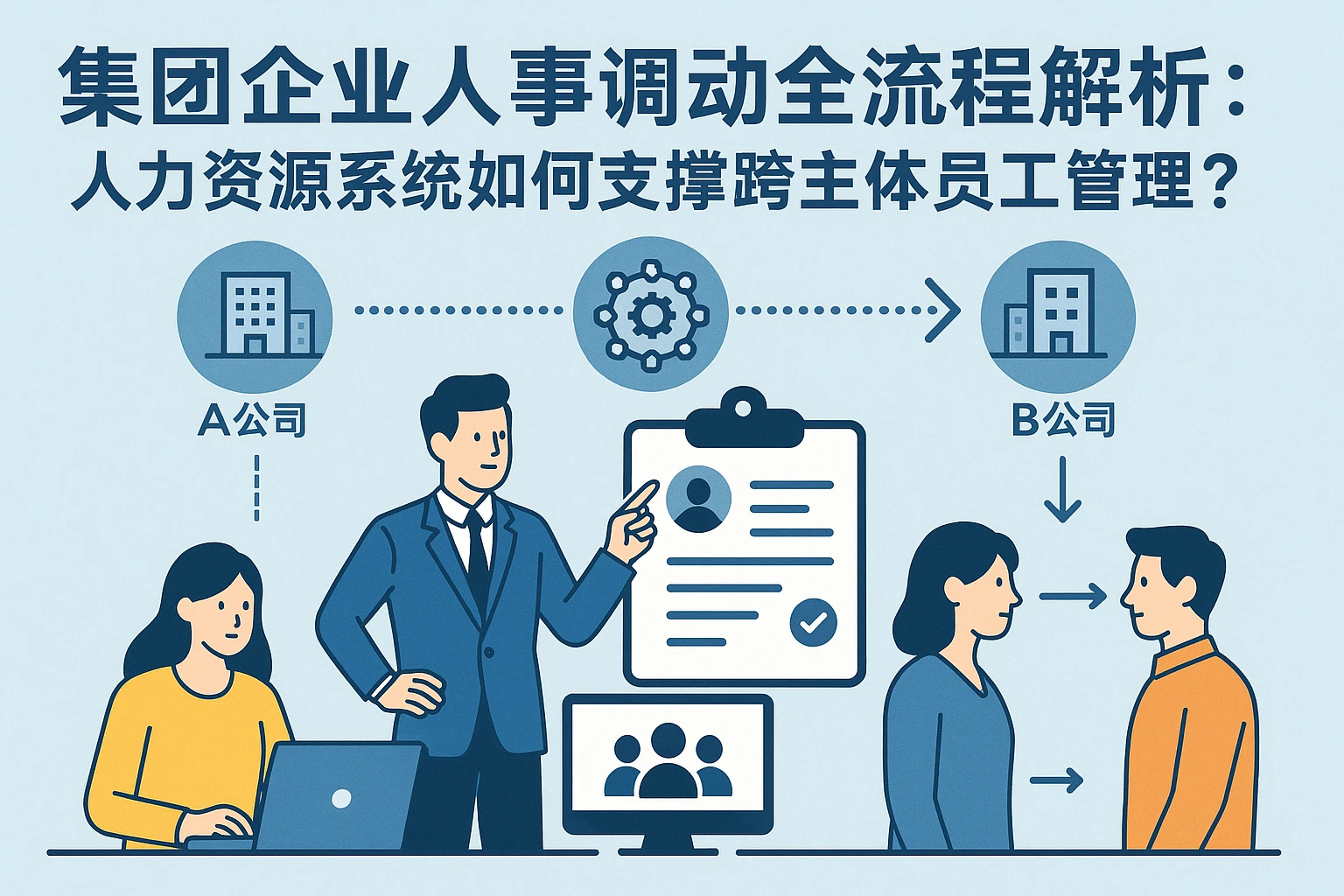 集团企业人事调动全流程解析:人力资源系统如何支撑跨主体员工管理?
