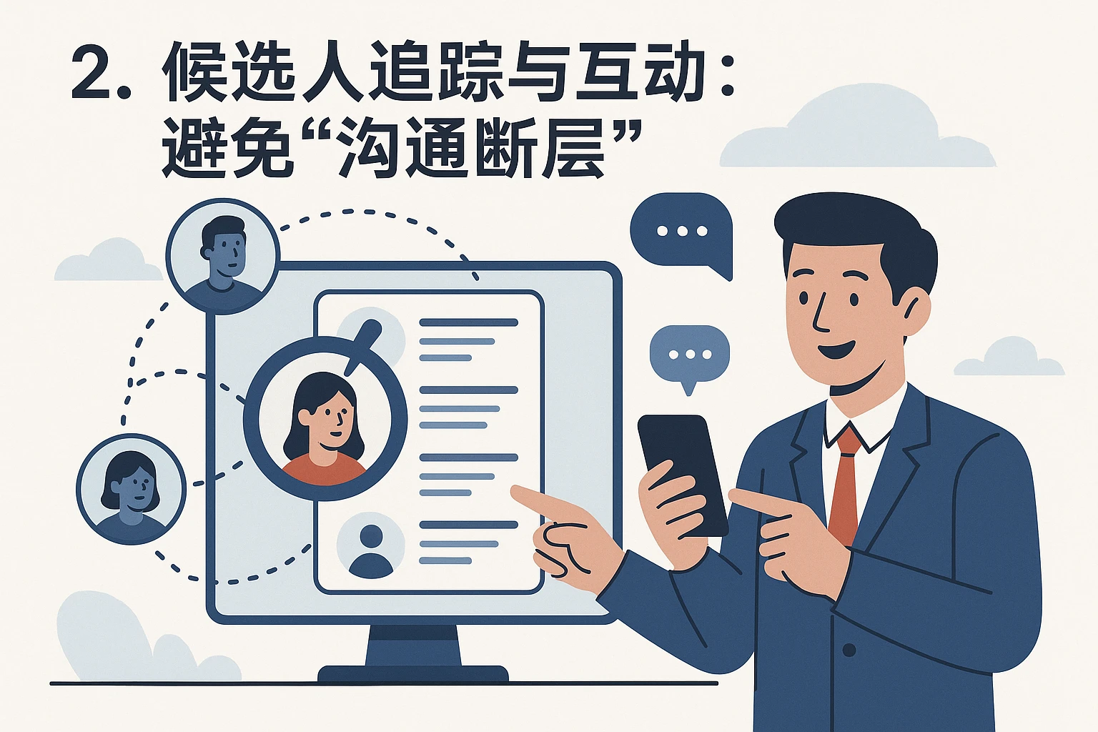 2. 候选人追踪与互动：避免“沟通断层”