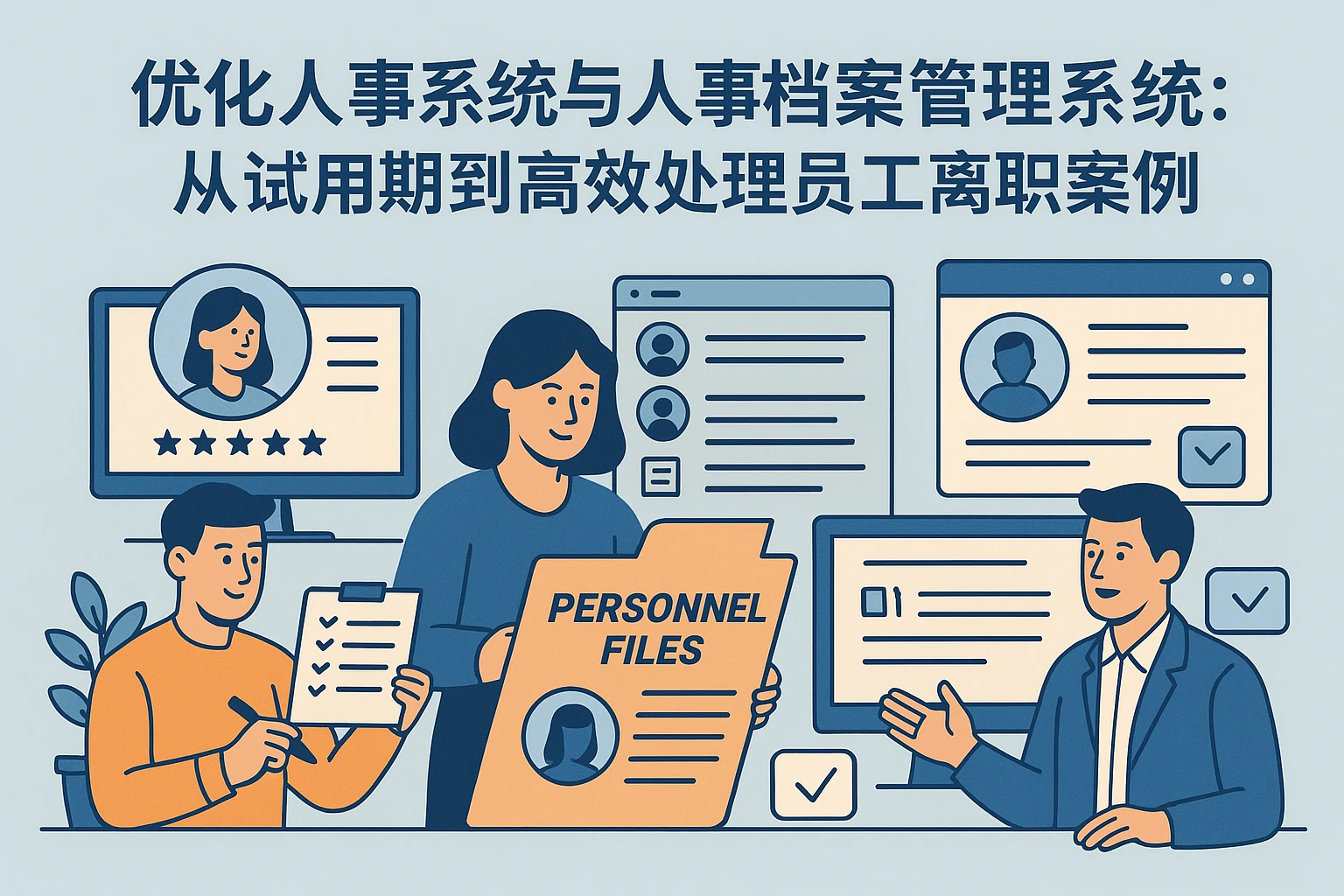 优化人事系统与人事档案管理系统：从试用期到高效处理员工离职案例