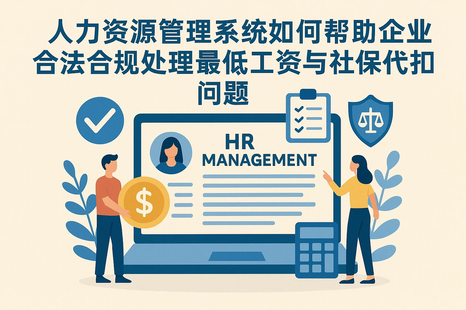 人力资源管理系统如何帮助企业合法合规处理最低工资与社保代扣问题