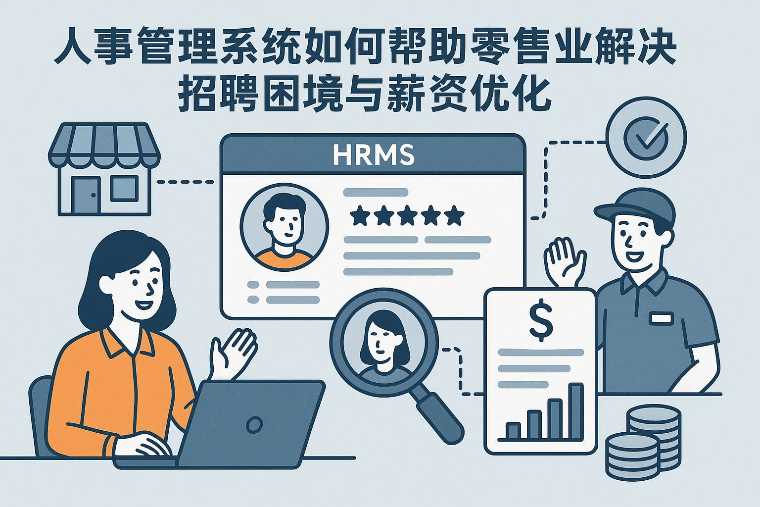 人事管理系统如何帮助零售业解决招聘困境与薪资优化