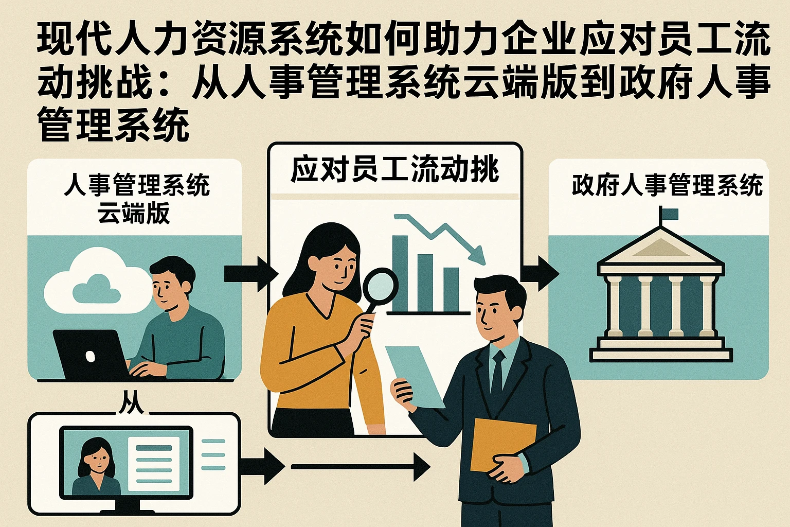 现代人力资源系统如何助力企业应对员工流动挑战:从人事管理系统云端版到政府人事管理系统