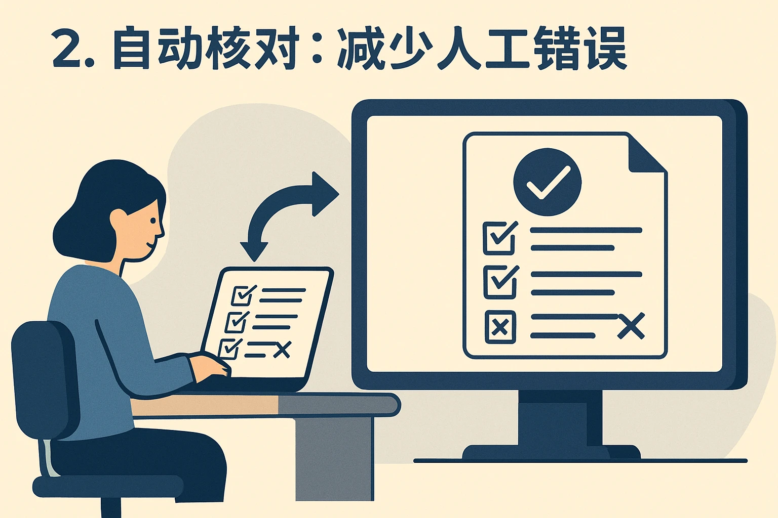 2. 自动核对：减少人工错误