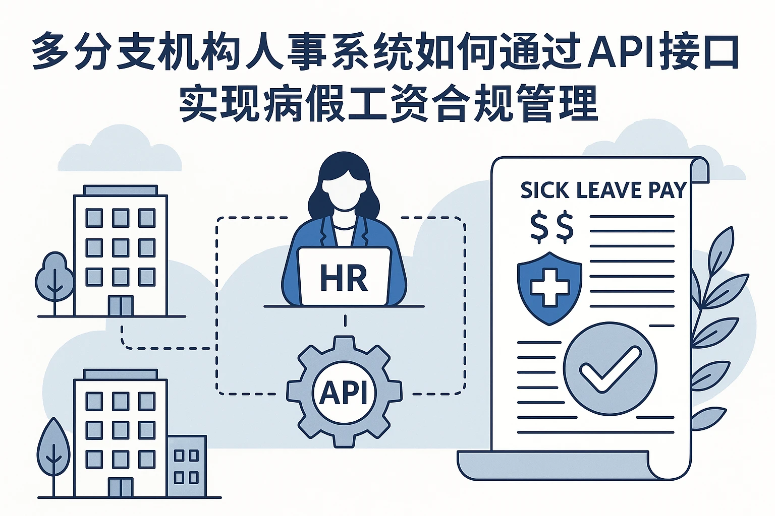 多分支机构人事系统如何通过API接口实现病假工资合规管理