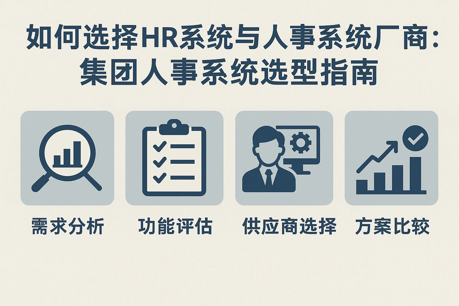 如何选择HR系统与人事系统厂商：集团人事系统选型指南