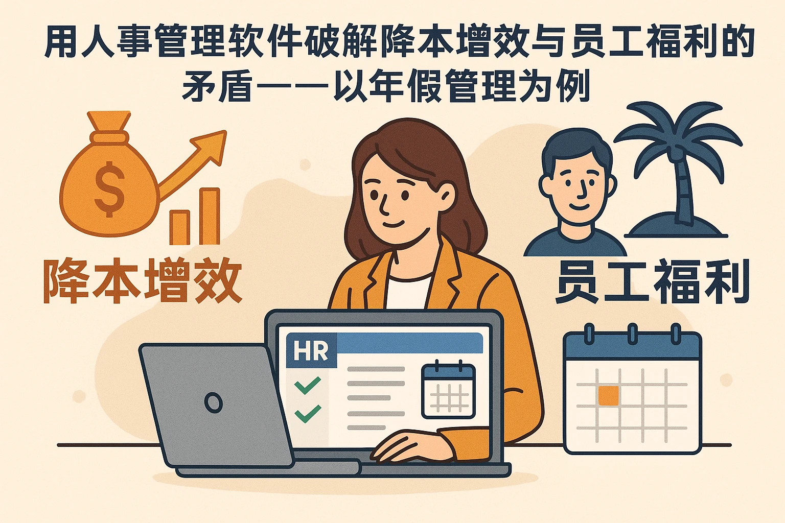 用人事管理软件破解降本增效与员工福利的矛盾——以年假管理为例