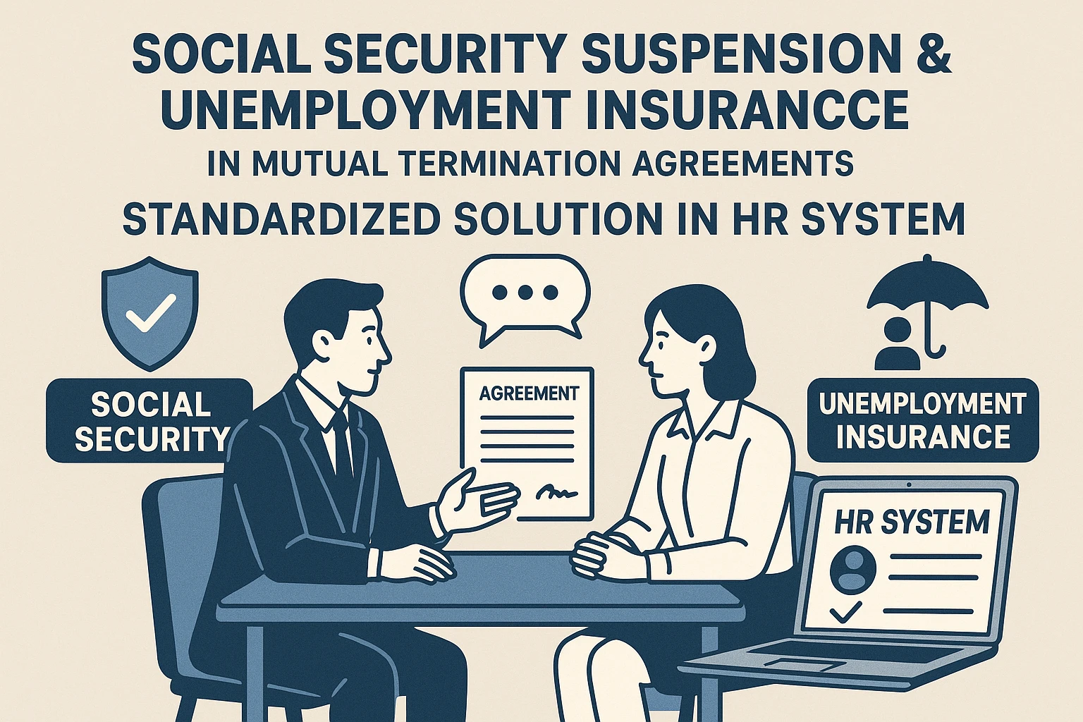 协商解除劳动合同中的社保停交与失业保险问题:人力资源系统的规范化解决方案