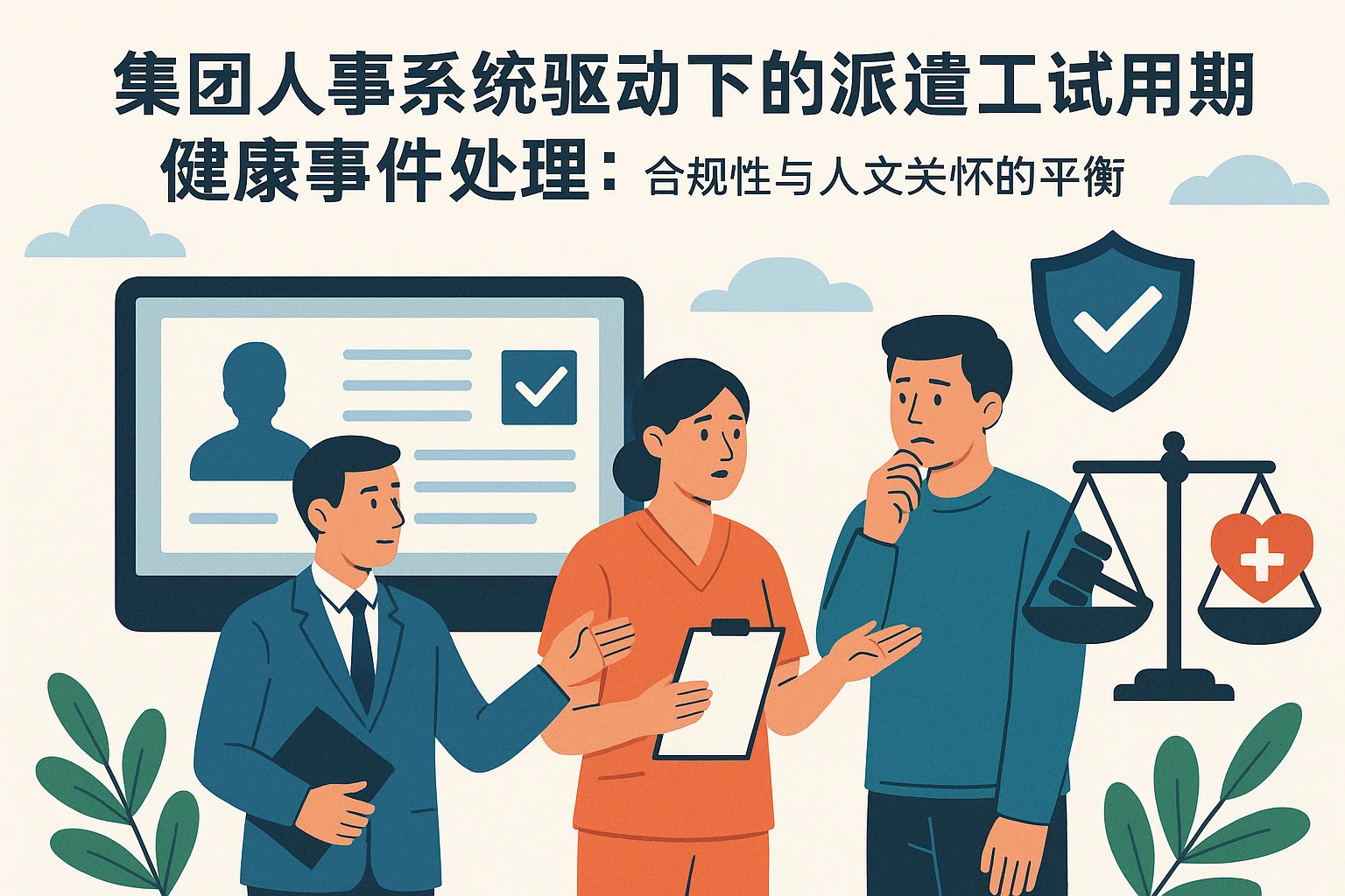 集团人事系统驱动下的派遣工试用期健康事件处理:合规性与人文关怀的平衡