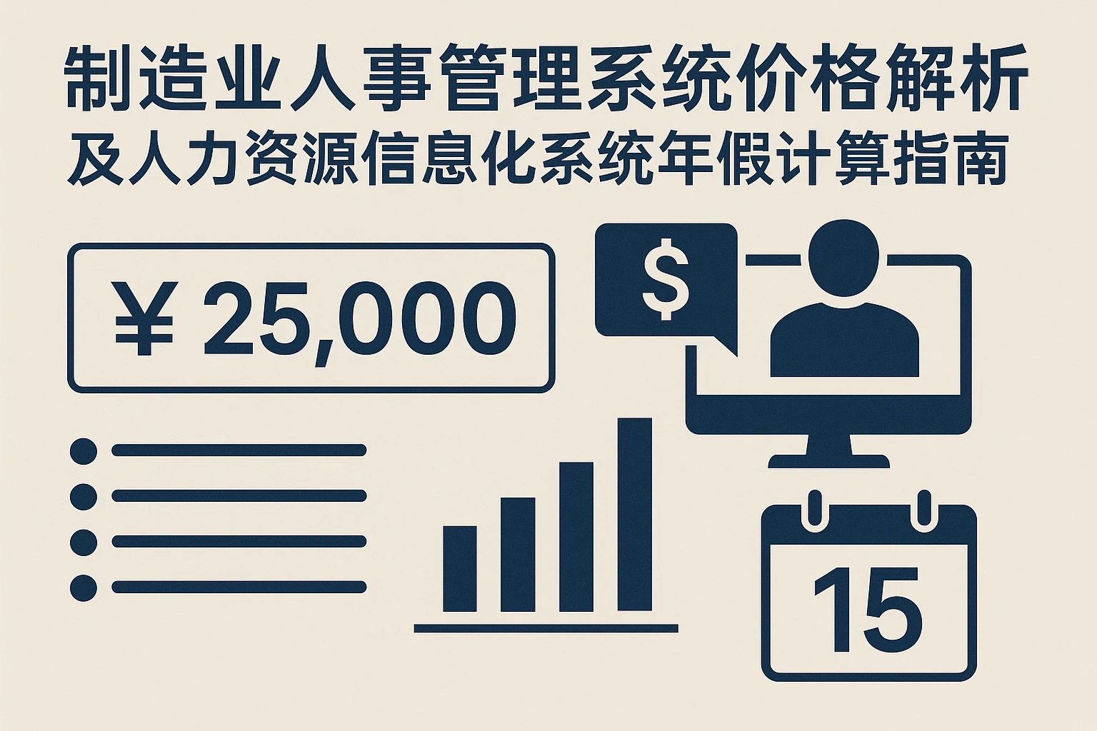 制造业人事管理系统价格解析及人力资源信息化系统年假计算指南