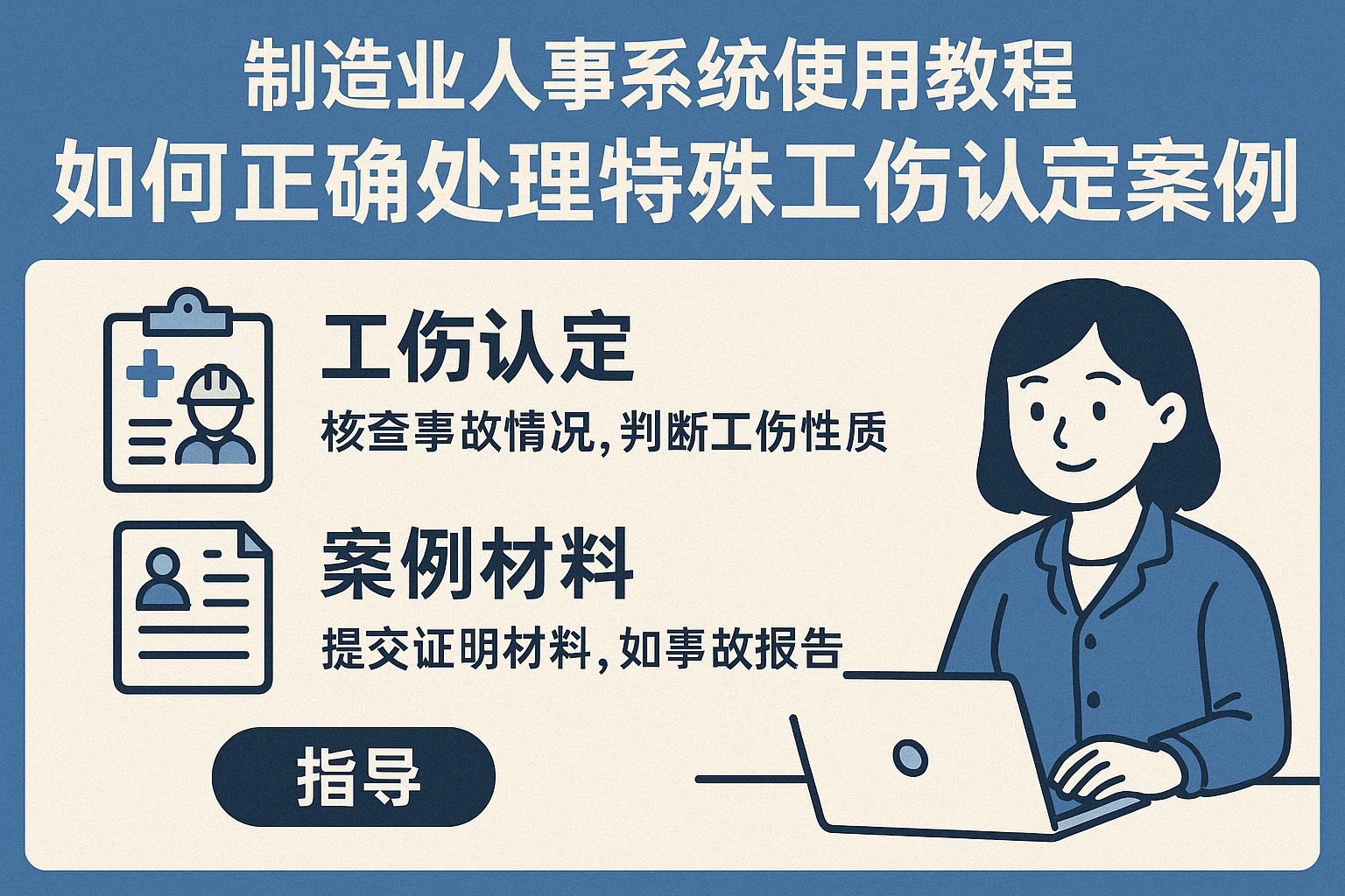 制造业人事系统使用教程：如何正确处理特殊工伤认定案例