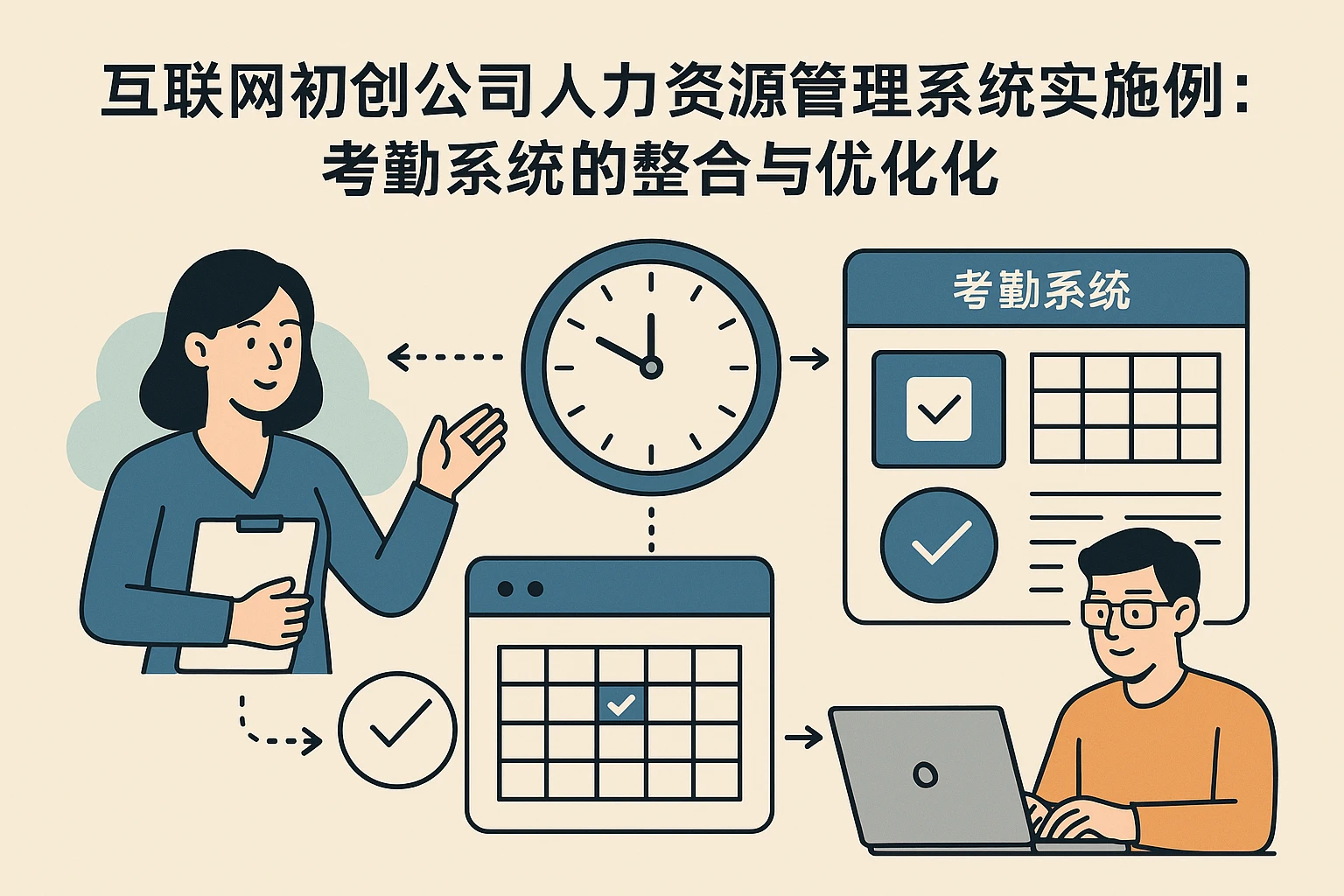 互联网初创公司人力资源管理系统实施案例：考勤系统的整合与优化
