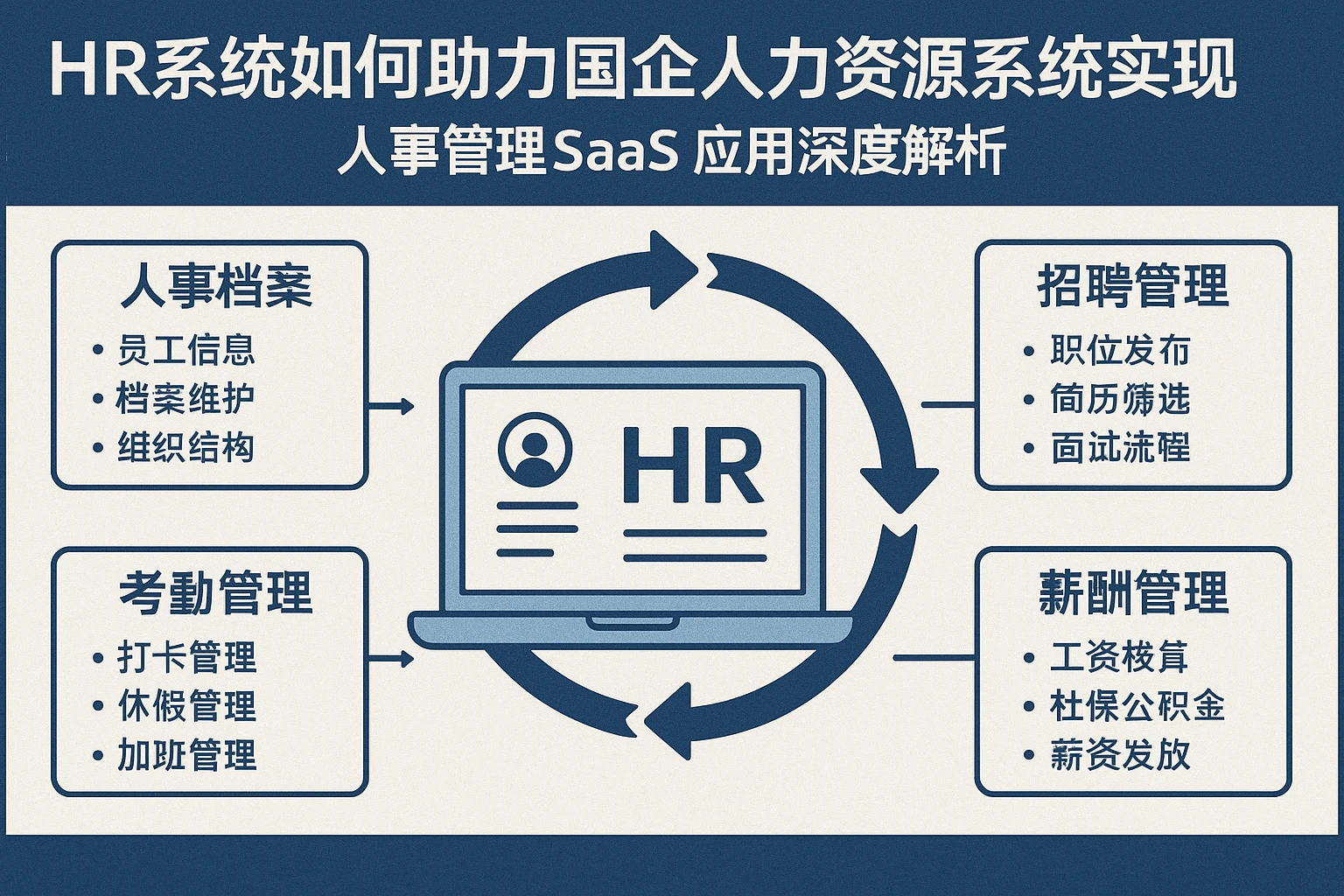 HR系统如何助力国企人力资源系统实现数字化转型：人事管理SaaS应用深度解析