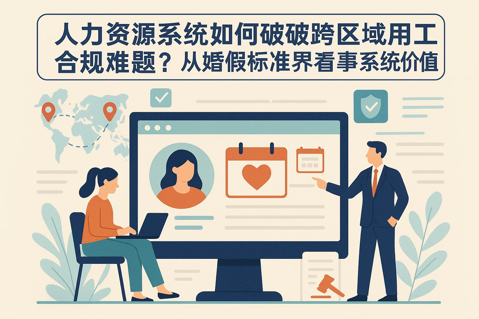 人力资源系统如何破解跨区域用工合规难题?从婚假标准界定看人事系统的价值