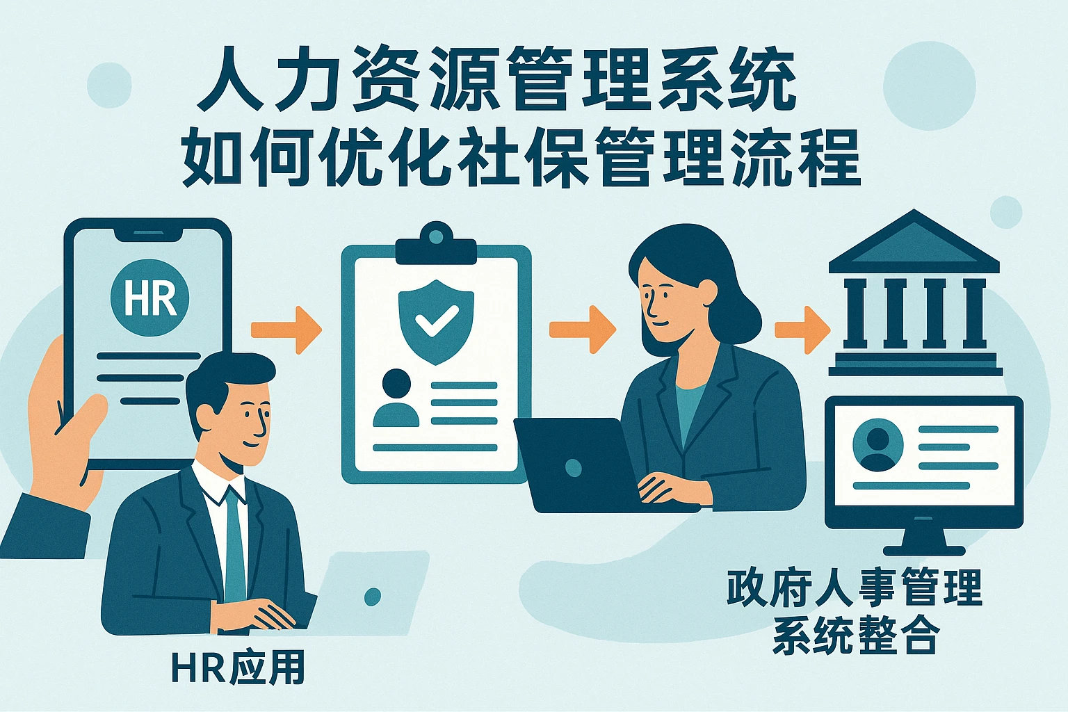 人力资源管理系统如何优化社保管理流程：从APP应用到政府人事管理系统整合