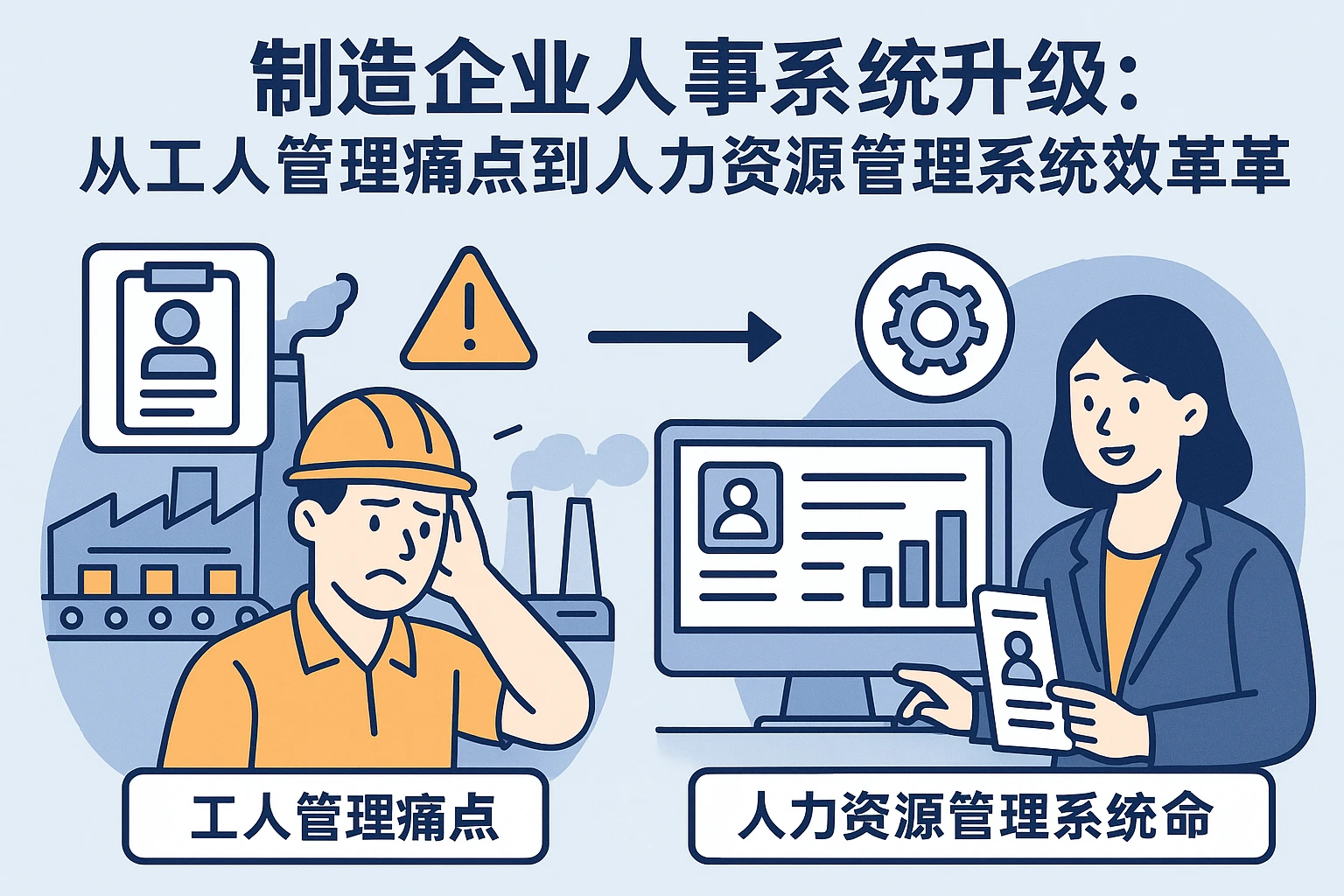 制造企业人事系统升级：从工人管理痛点到人力资源管理系统的效率革命