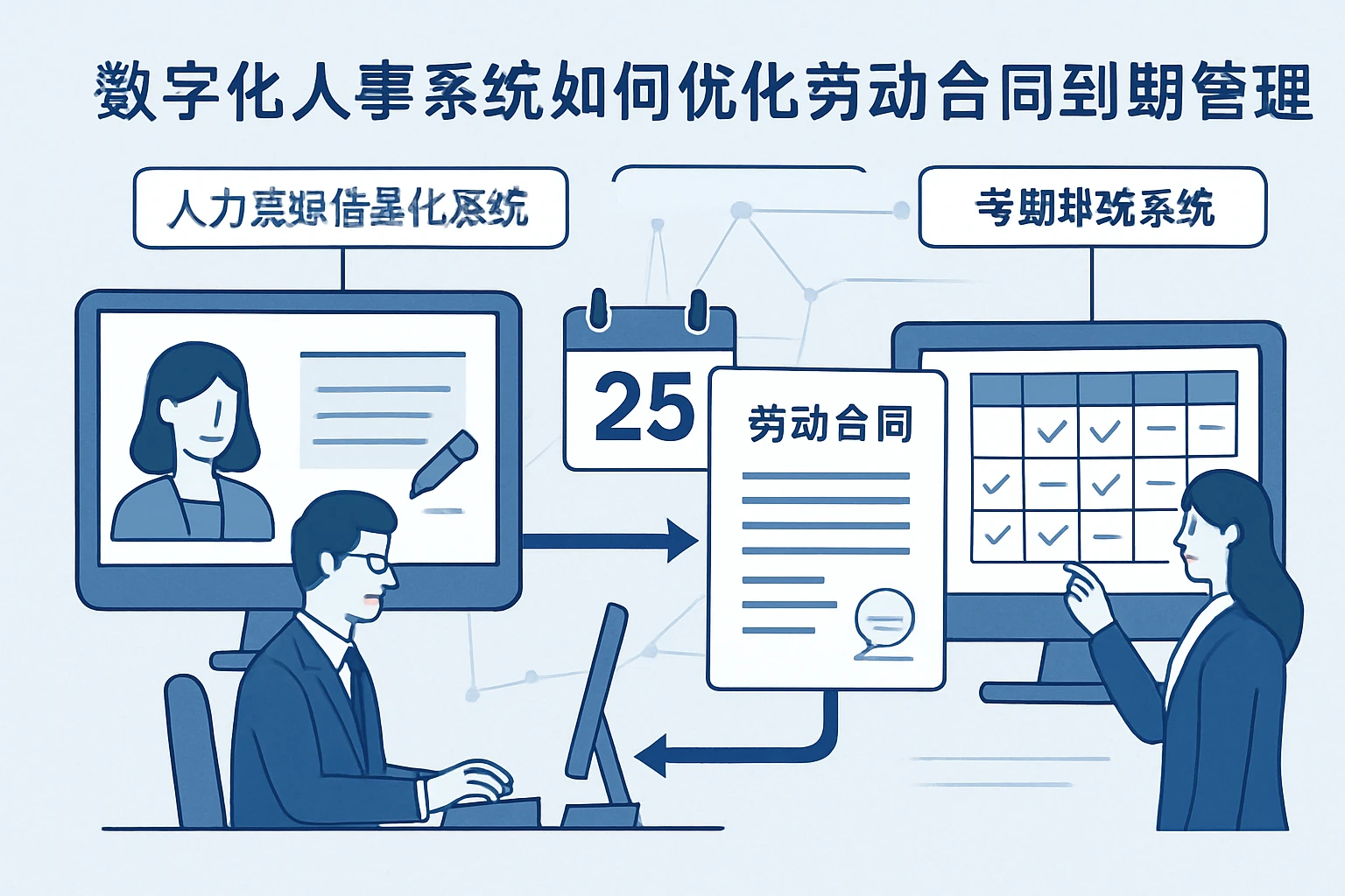 数字化人事系统如何优化劳动合同到期管理：人力资源信息化系统与考勤排班系统的关键作用