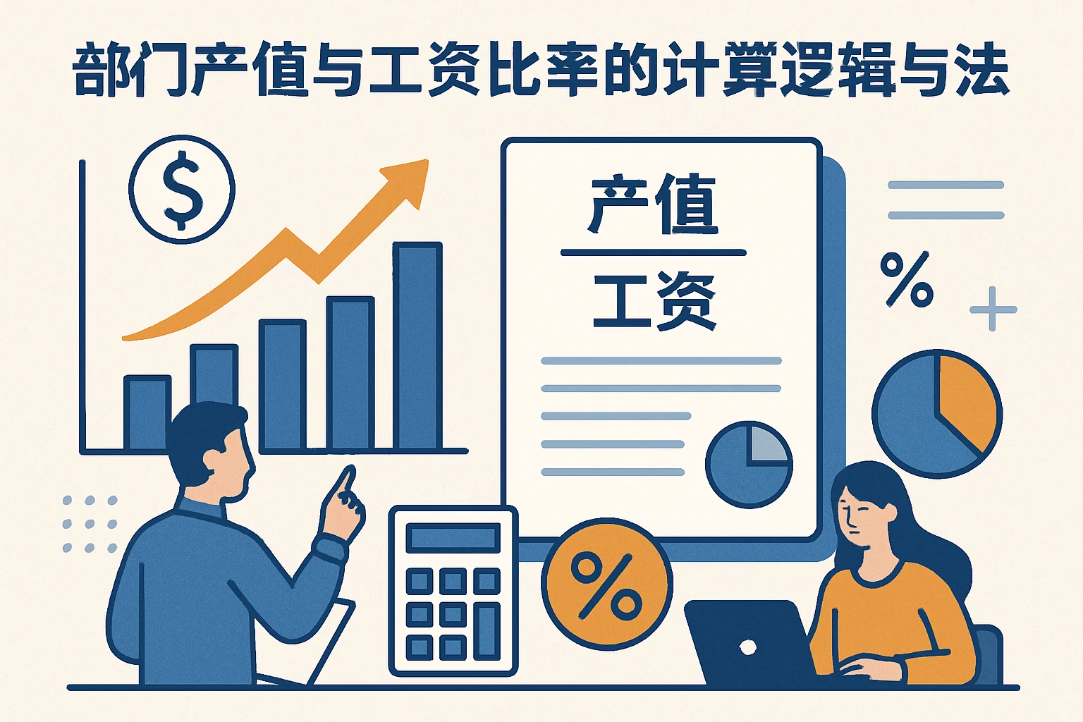 部门产值与工资比率的计算逻辑与方法