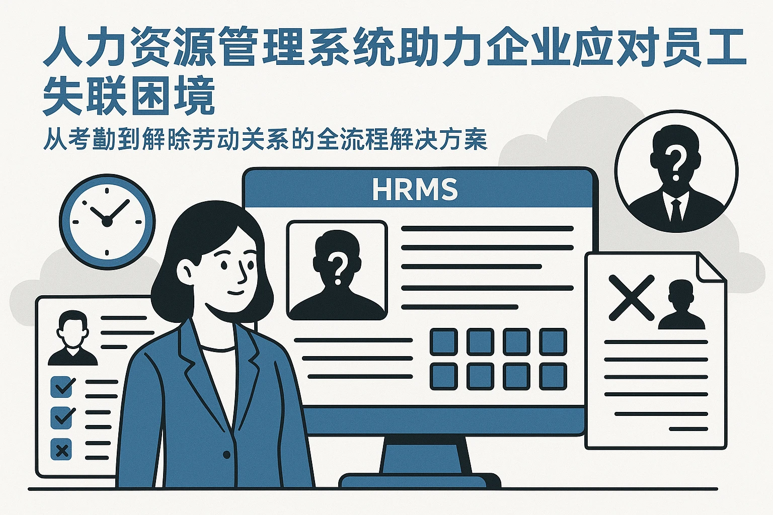 人力资源管理系统助力企业应对员工失联困境:从考勤到解除劳动关系的全流程解决方案