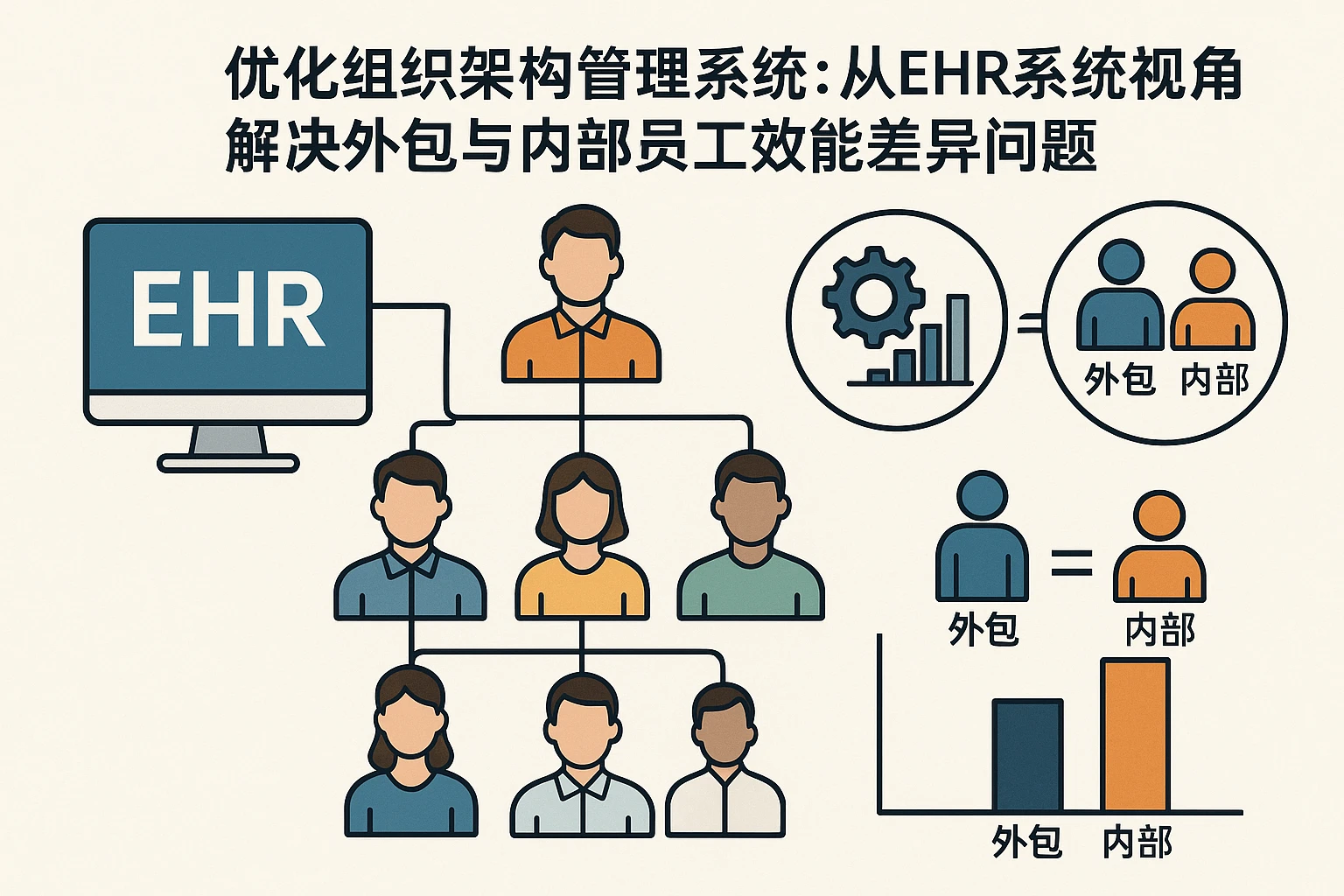 优化组织架构管理系统：从EHR系统视角解决外包与内部员工效能差异问题