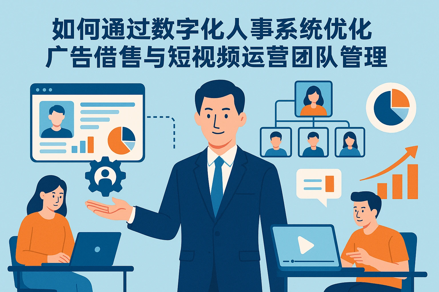 如何通过数字化人事系统优化广告销售与短视频运营团队管理