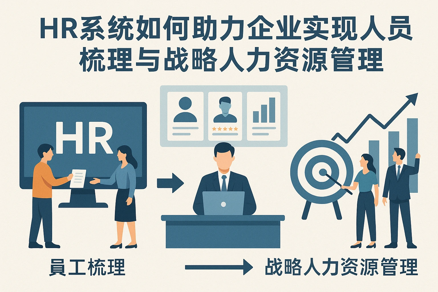 HR系统如何助力企业实现人员梳理与战略人力资源管理