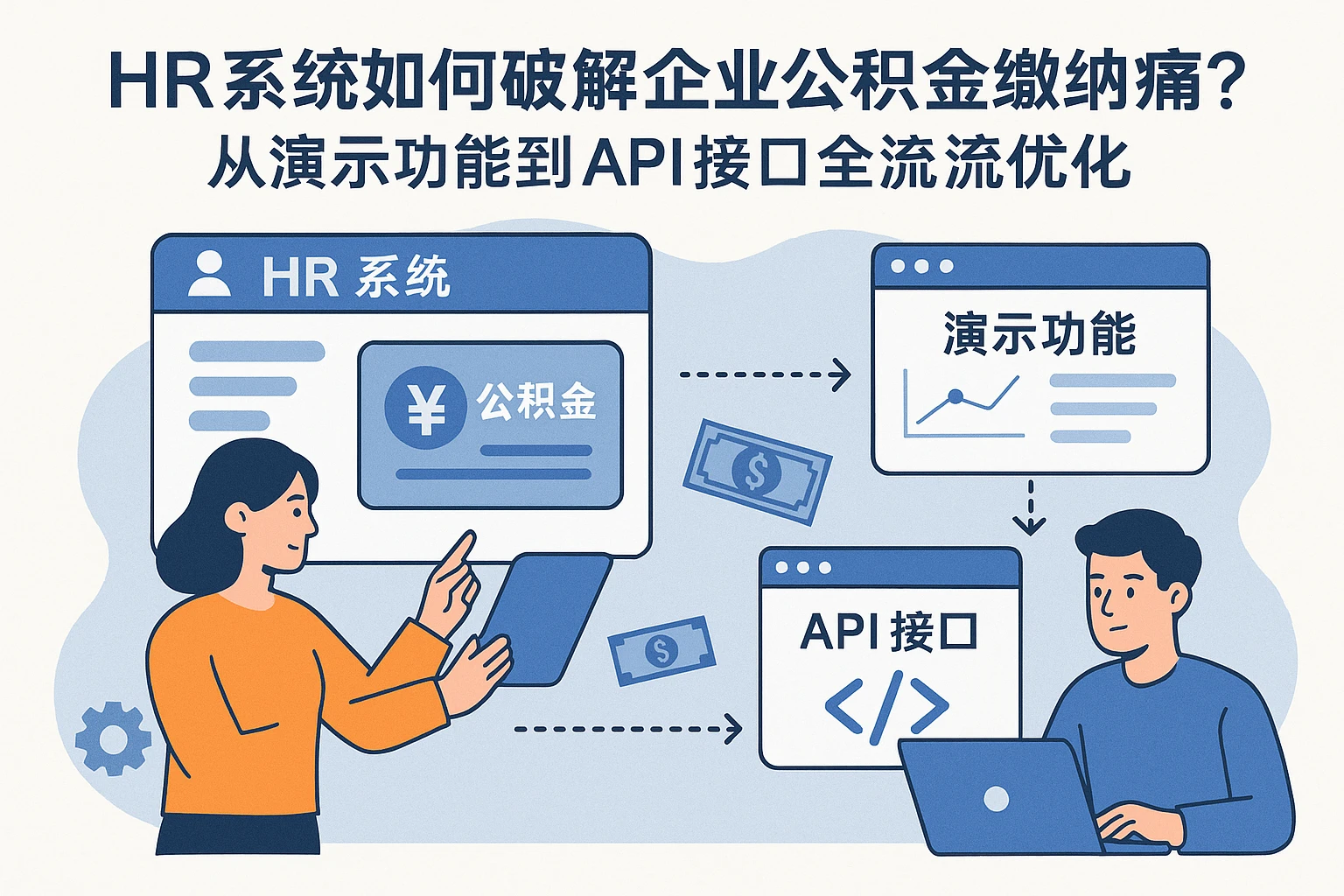 HR系统如何破解企业公积金缴纳痛点?从演示功能到API接口的全流程优化