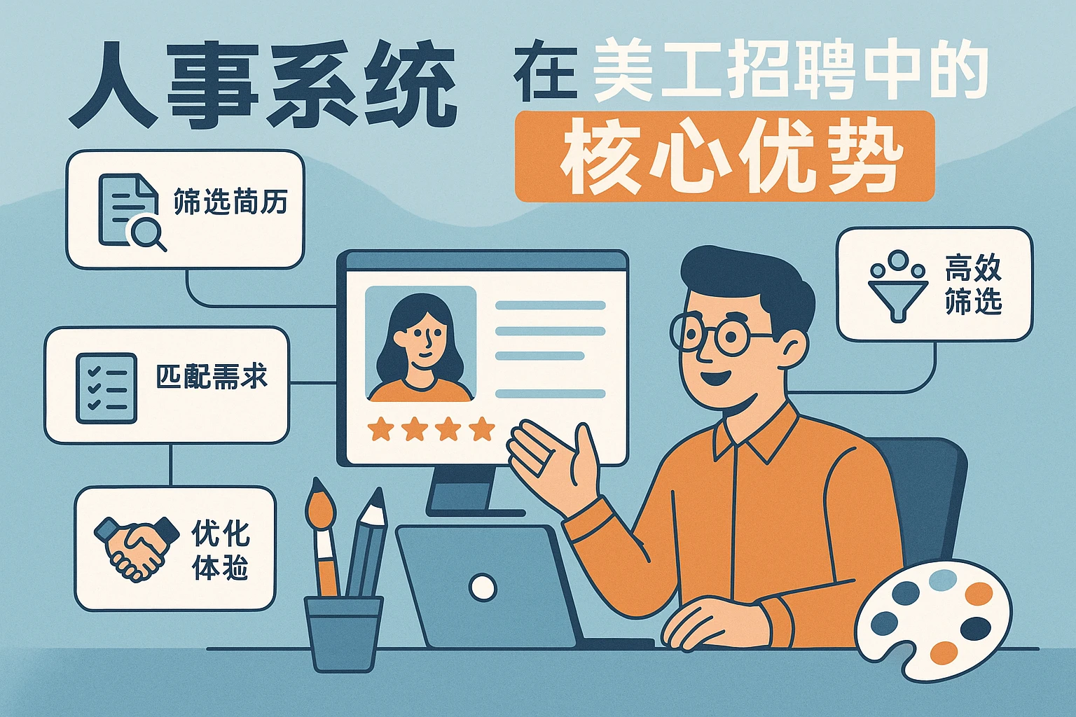人事系统在美工招聘中的核心优势