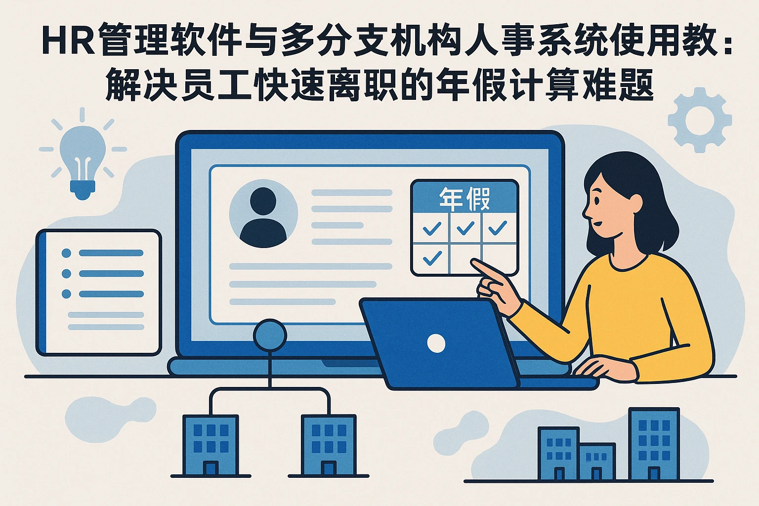 HR管理软件与多分支机构人事系统使用教程:解决员工快速离职的年假计算难题
