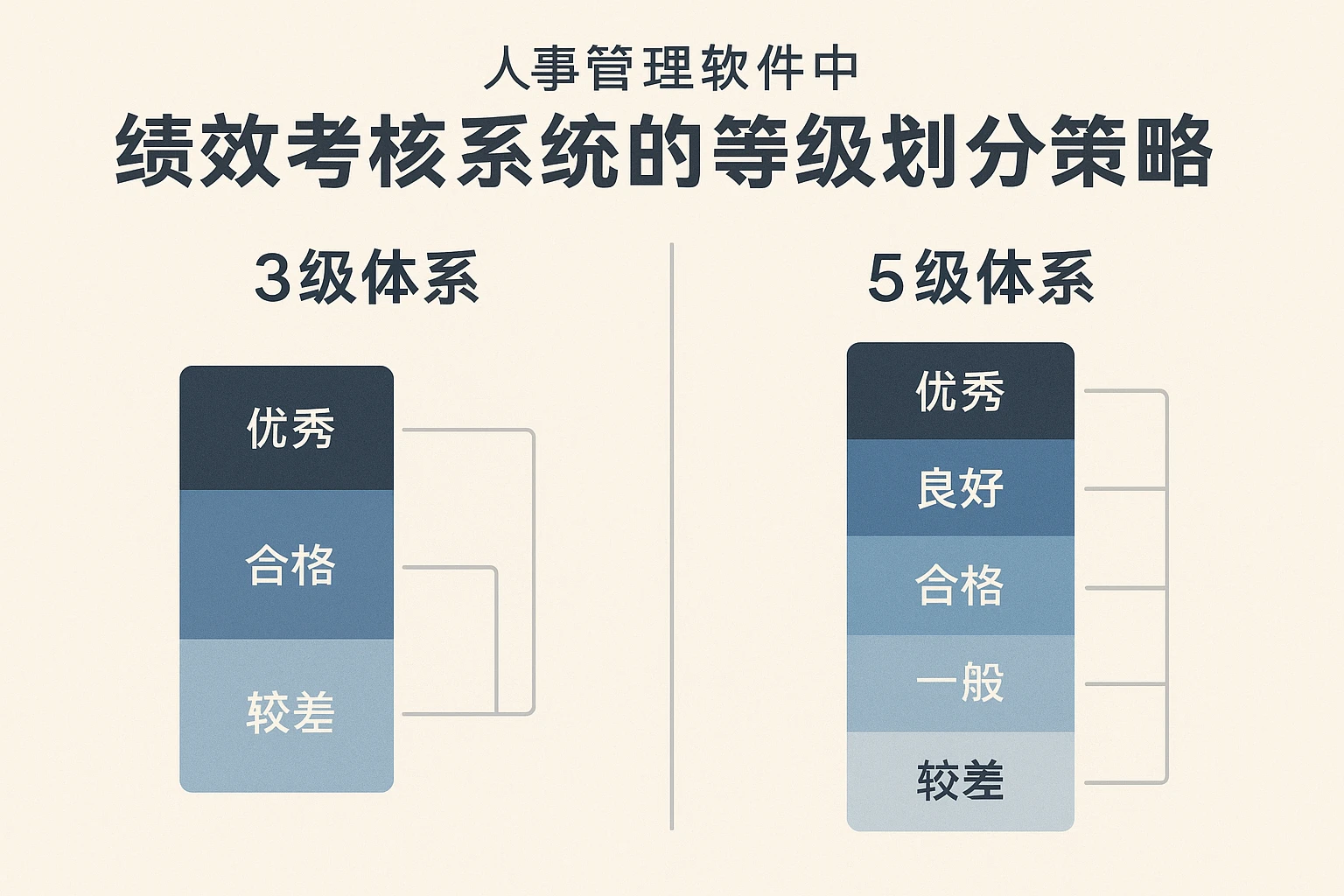 人事管理软件中绩效考核系统的等级划分策略：3级与5级体系的深度解析