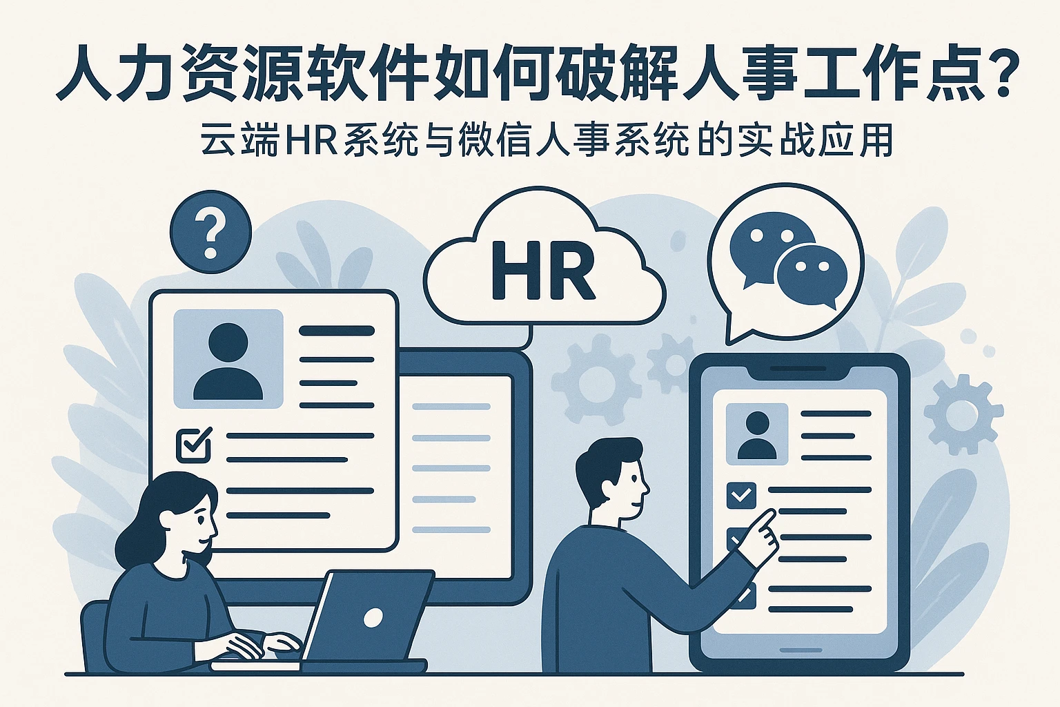 人力资源软件如何破解人事工作痛点？云端HR系统与微信人事系统的实战应用