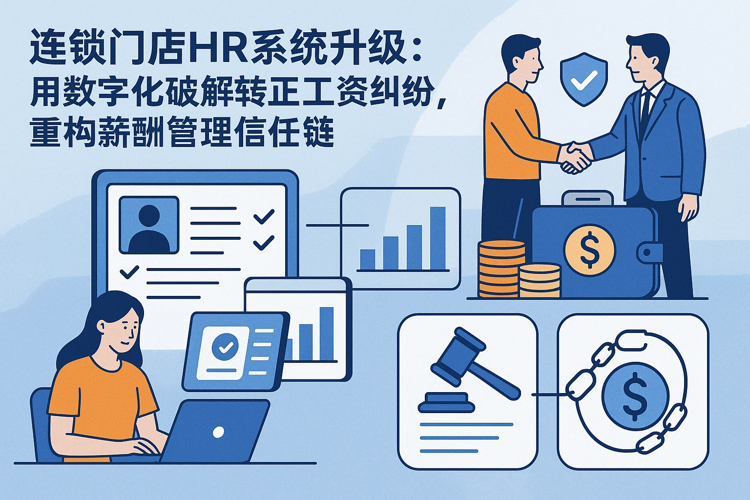 连锁门店HR系统升级:用数字化破解转正工资纠纷,重构薪酬管理信任链