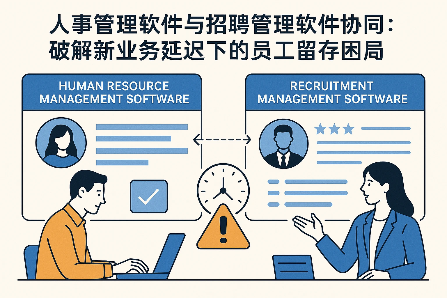 人事管理软件与招聘管理软件协同：破解新业务延迟下的员工留存困局