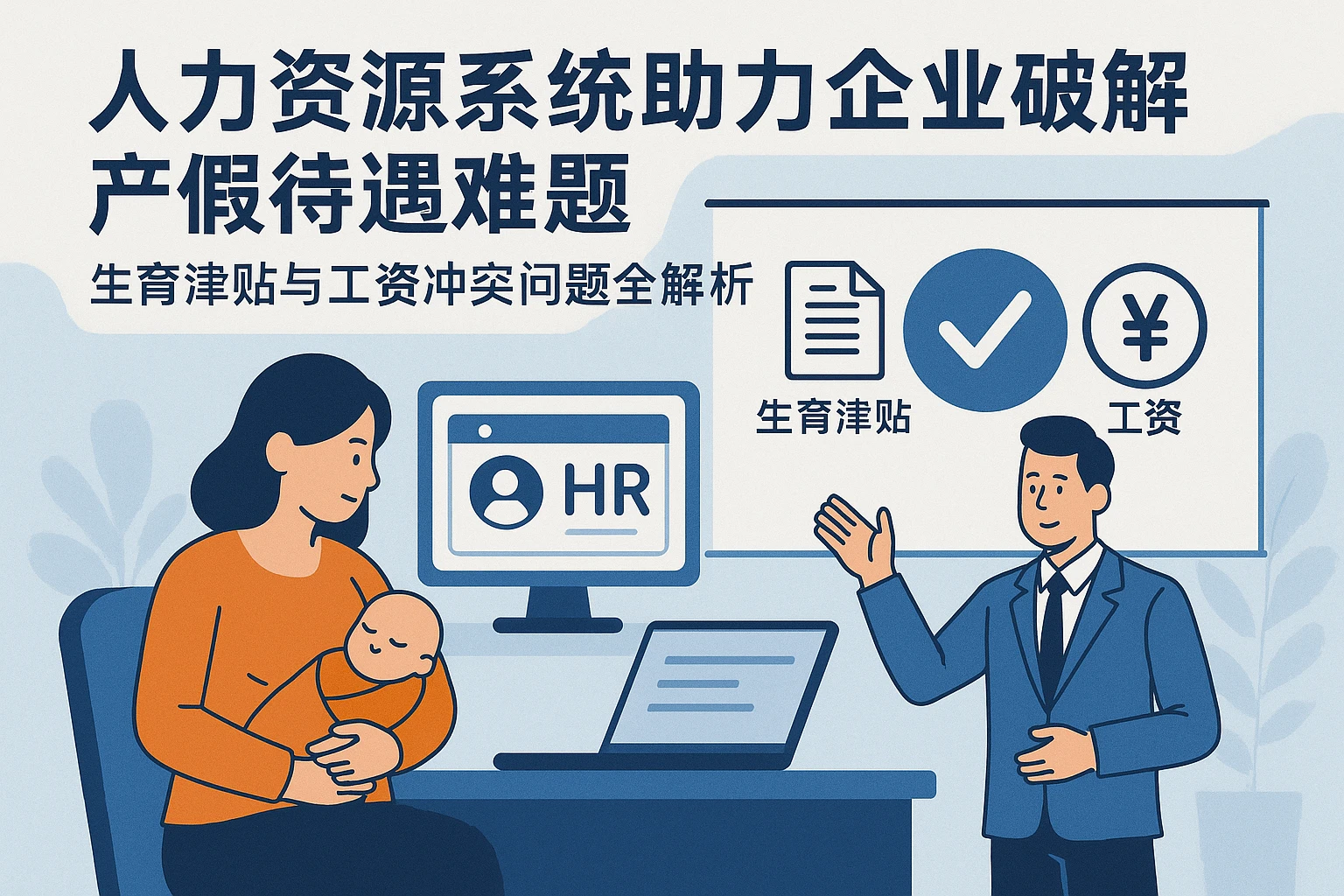 人力资源系统助力企业破解产假待遇难题：生育津贴与工资冲突问题全解析