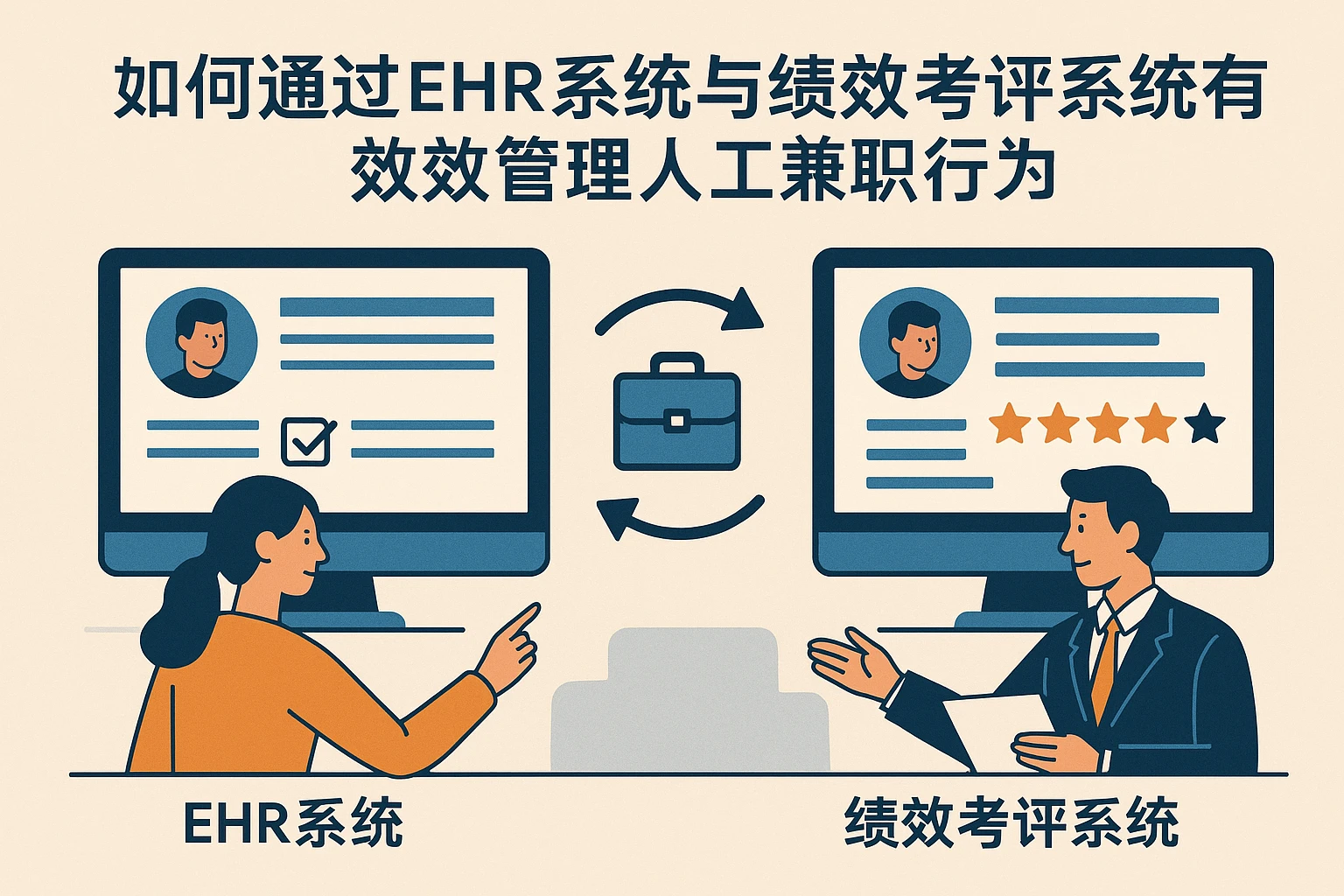 如何通过EHR系统与绩效考评系统有效管理员工兼职行为