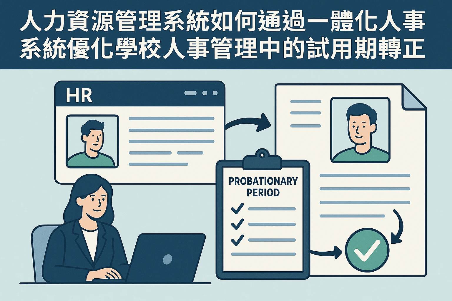 人力资源管理系统如何通过一体化人事系统优化学校人事管理中的试用期转正流程