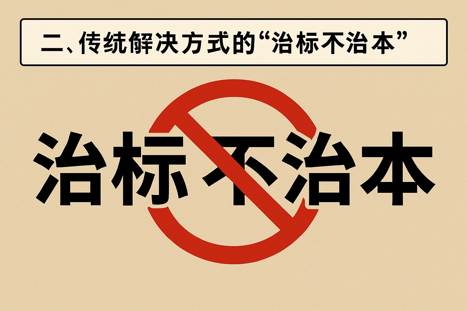 二、传统解决方式的“治标不治本”