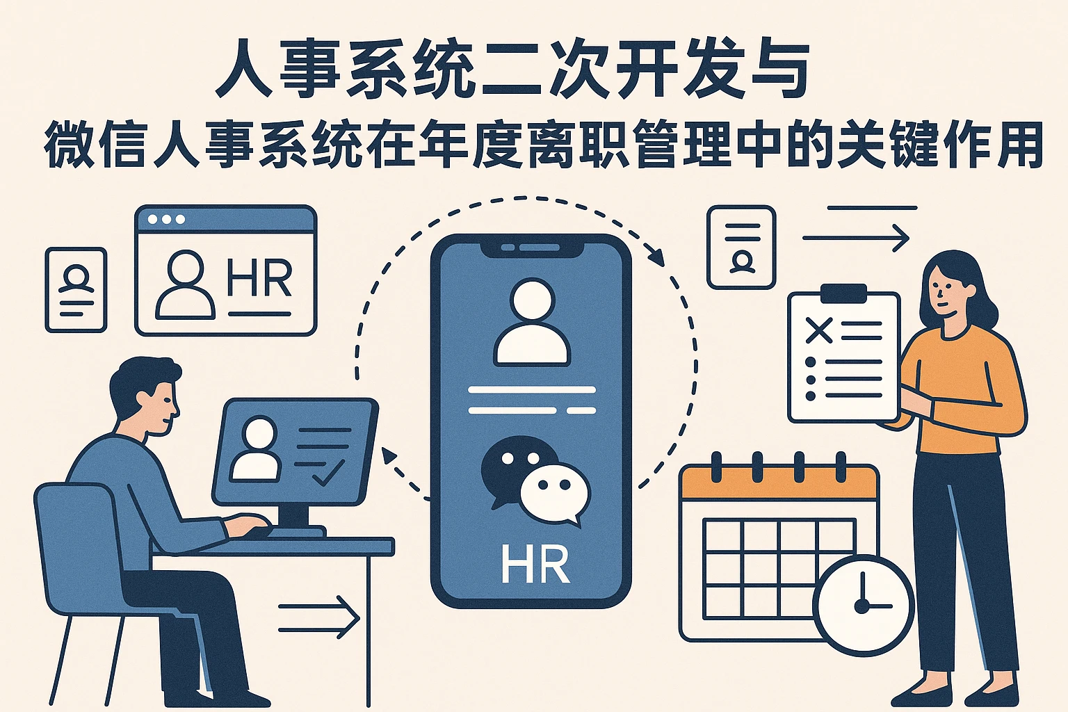 人事系统二次开发与微信人事系统在年度离职管理中的关键作用
