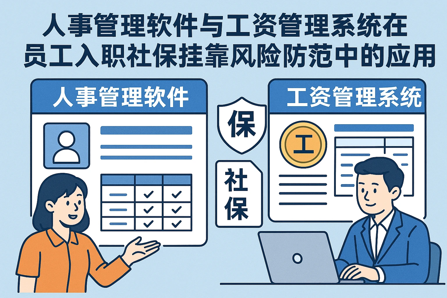 人事管理软件与工资管理系统在员工入职社保挂靠风险防范中的应用