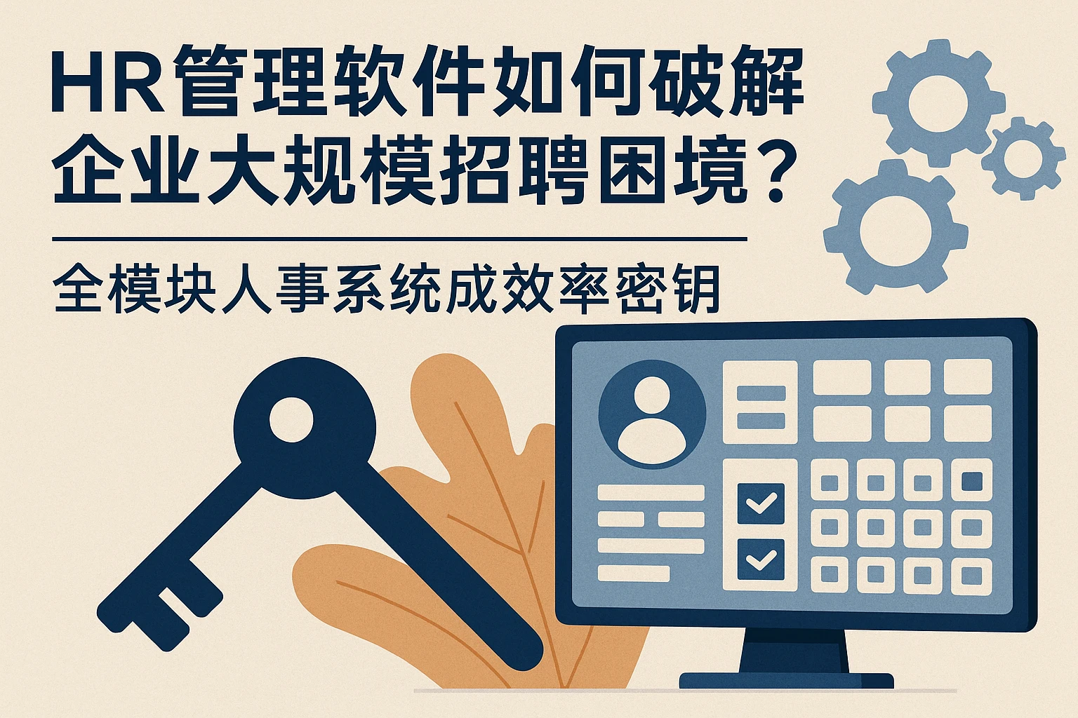 HR管理软件如何破解企业大规模招聘困境？全模块人事系统成效率密钥