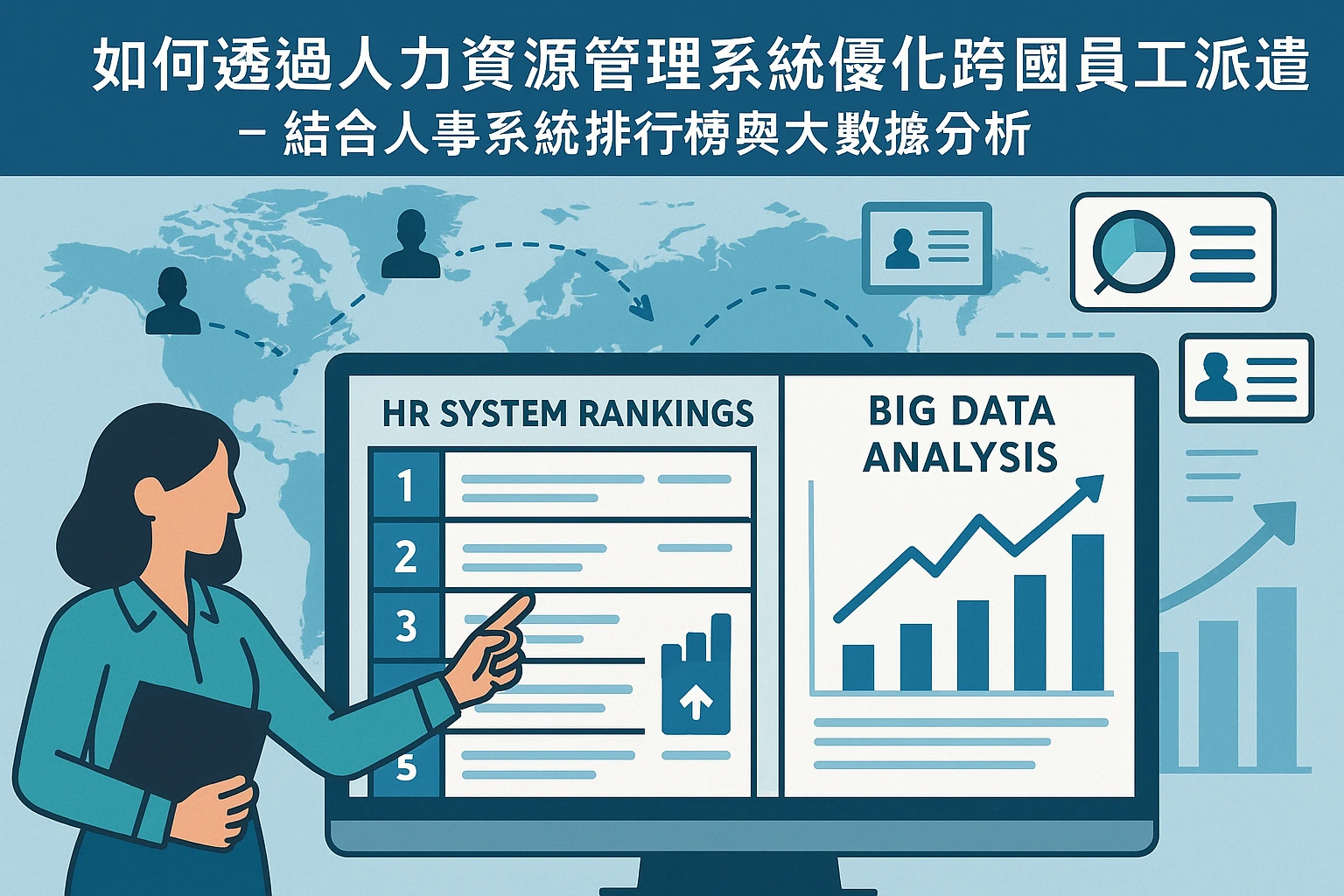 如何通过人力资源管理系统优化跨国员工派遣 - 结合人事系统排行榜与大数据分析