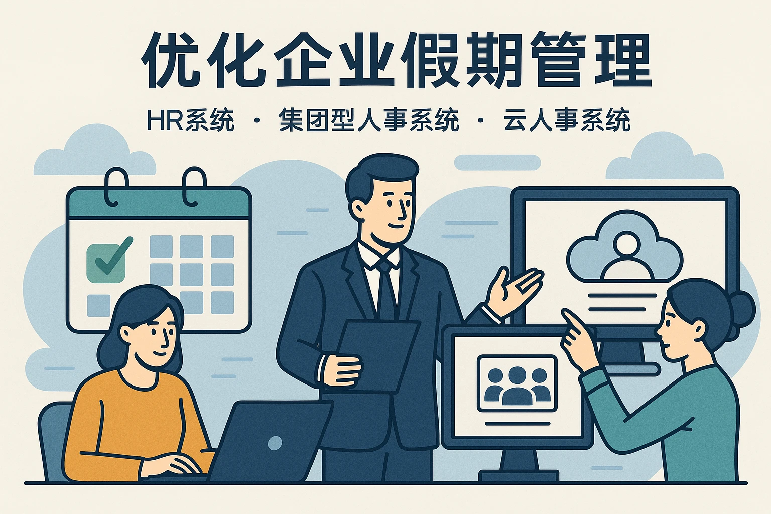 优化企业假期管理：HR系统、集团型人事系统与云人事系统的关键作用
