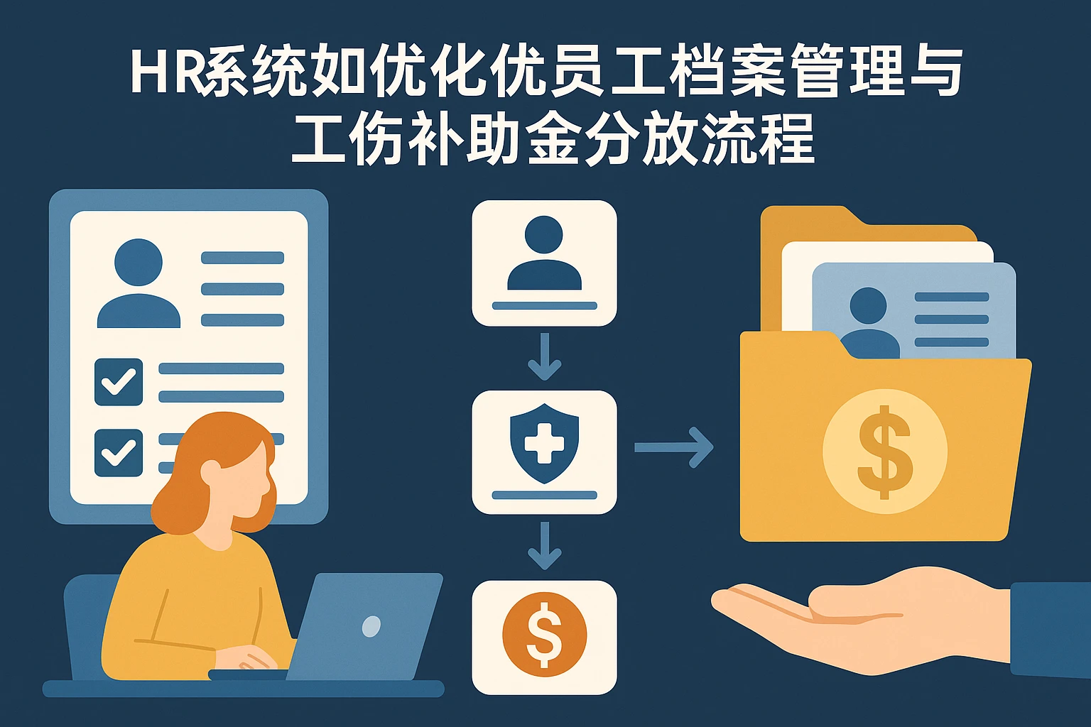 HR系统如何优化员工档案管理与工伤补助金发放流程