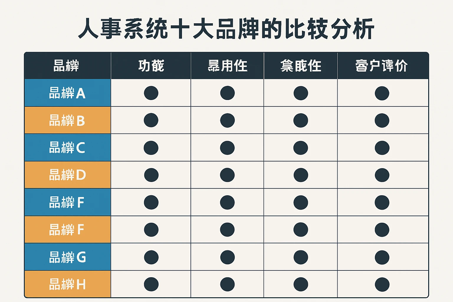 人事系统十大品牌的比较分析