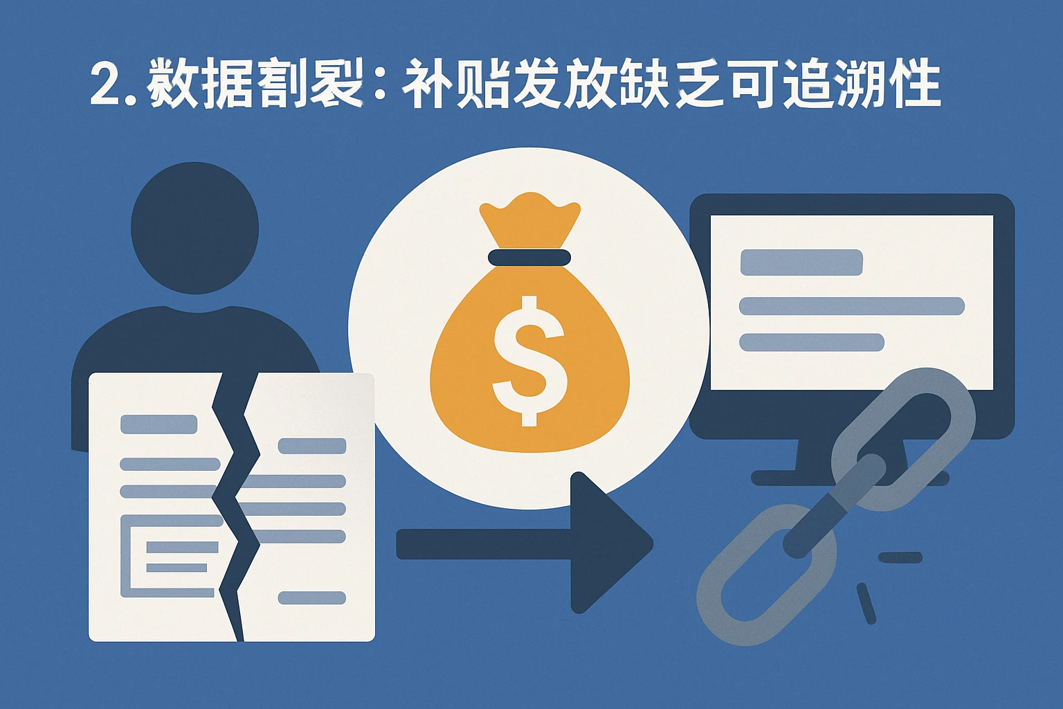 2. 数据割裂:补贴发放缺乏可追溯性