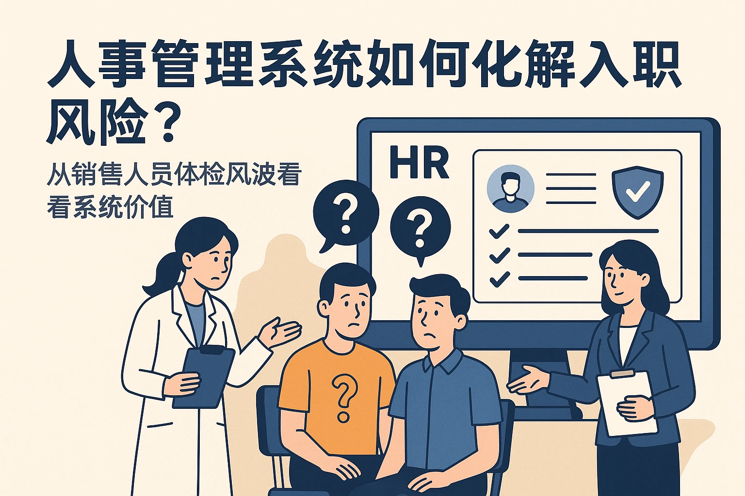 人事管理系统如何化解入职风险？从销售人员体检风波看系统价值