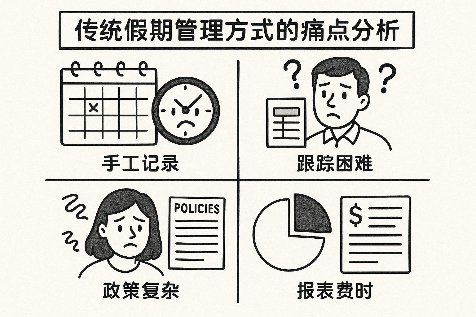 传统假期管理方式的痛点分析